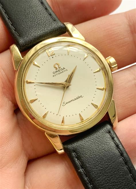 omega automatic seamaster gold watch|omega seamaster automatic price.